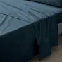 Drap plat 1 pers. 180 x 290 cm percale de coton 78 fils Blanc