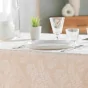 Nappe rectangle 140 x 240 cm jacquard doriane Naturel