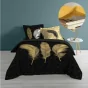 Pack housse de couette 220x240 cm Himalalove + drap housse 140x190 Jaune