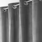 Lot de 2 Rideaux tamisant à oeillets 140 x 260 cm velours relief Velouriane Gris