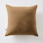 Coussin Déhoussable 45 x 45 cm 100% coton Sixtine Camel