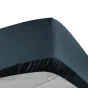 Drap housse 1 personne 90 x 190 cm percale uni 78 fils percaline Bleu Nuit