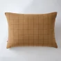 Taie d'oreiller gaze de coton tissée  50 x 70 cm Gaia Match Camel