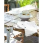 Lot de 3 serviettes gaze de coton 40 x 40 cm gaia chantilly Blanc