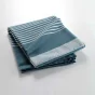 Couvre lit 2 personnes 220 x 240 cm coton/polyester tisse adele Bleu