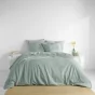 Housse de couette 240 x 220 cm coton lavé 57 fils Linette Sauge