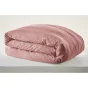 Housse de couette 57 fils 240 x 220 cm jeanne rose boisé Vieux rose