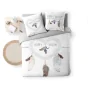 Housse de couette 240 x 220 cm coton 42 fils + 2 taies Happy dream