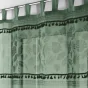 Panneau a passants 140 x 240 cm voile sable+top imprime+pompon milagreen Vert