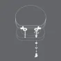 Abattant wc charnieres metal 37.5 x 46 cm mdf uni mat matteis Taupe