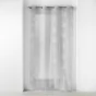 Voilage a oeillets 140 x 240 cm effet li brodé Sonata Gris