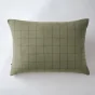 Taie d'oreiller gaze de coton tissée  50 x 70 cm Gaia Match Romarin