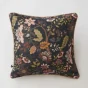 coussin déhoussable 45 x 45 cm velours de coton imprimé alix