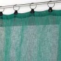 Voilage a anneaux 140 x 240 cm voile tissé Linka Emeraude