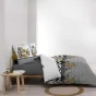 Pack housse de couette 220 x 240 cm Catalia + drap housse 140 x 190 Jaune