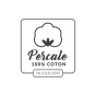 Taie d'oreiller vp 50 x 70 cm percale uni 78 fils percaline  +p. bourdon Tomette