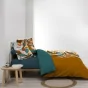Housse de couette 260 x 240 cm percale de coton 78 fils imprimé  Yucca