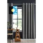 rideau occultant 140 x 280 cm grande hauteur Obscure Anthracite