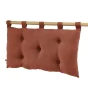 Tête de lit 5 boutons avec passants – 50 x 80 cm – Gaze de coton Gaïa Terracotta