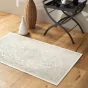 Tapis rectangle 68 x 110 cm viscose tissee cherine Naturel