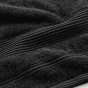 Drap de bain 90 x 150 cm eponge unie tendresse Noir