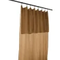 Lot de 2 rideaux 140 x 300 cm réglables double gaze de coton Camel