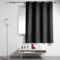 Lot de 2 rideaux spécial petites fenêtres 140 x 180 cm Essentiel Noir