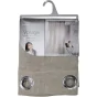 Panneau a oeillets 140 x 240 cm effet lin tisse haltona Noisette