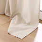Lot de 2 Rideaux a oeillets 135 x 260 cm coton recyclé Twily Beige
