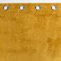 Rideau occutant 140 x 240 cm en velours relief Analia Ocre
