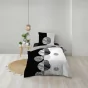 Housse de couette 1 personne 140 x 200 cm 100% coton 57 fils Stormi
