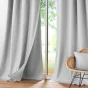 Rideau occultant/thermique/phonique doublure amovible 140 x 260 cm Coverline Gris