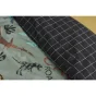 Housse de couette 140 x 200 cm+ 1 taie 100% coton Ttrias