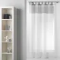 Panneau a passants 140 x 240 cm voile bicolore duo Blanc/Gris