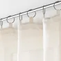 Rideau a anneaux 140 x 240 cm polyester/lin uni Pauline