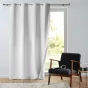 Rideau tamisant 135 x 260 cm isolant thermique Micropolar Blanc