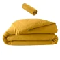 Pack parure en percale 78 fils 240 x 220 cm + DH 140x190 Curry