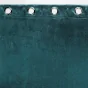 Rideau a oeillets 135 x 240 cm occultant velours frappé Anthea Pétrole