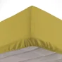 Drap housse 2 personnes 140 x 190 x 30 cm Linette coton lavé  57 fils Jaune