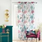 Panneau a oeillets 140 x 240 cm voile sable imprime winteria Blanc