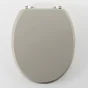 Abattant wc charnieres metal 37.5 x 46 cm mdf uni mat matteis Taupe