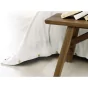 Housse de couette chaude en flanelle 140 x 200 cm Candice Blanc