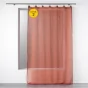 Lot de 2 Voilages à anneaux 140 x 240 cm voile tissé Linka Terracotta