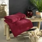 Drap de bain 90 x 150 cm eponge unie tendresse Rubis