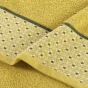 Serviette invite 30 x 50 cm eponge unie jacquard belina Miel