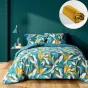 Parure de Lit Lavinia 240 x 220 cm + Drap-Housse 140x190 cm Jaune