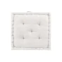 Coussin de sol 50 x 50 x 10 cm coton/polyester recycle grs twily Blanc