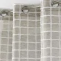Voilage a oeillets 140 x 240 cm tissé fantaisie Karrona Taupe