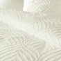 Parure 3 p. 260 x 240 cm microfibre unie tuftee heltie Ivoire