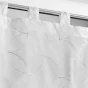 Paire droite passants 2 x 60 x 120 cm voile sable brode olympia Gris